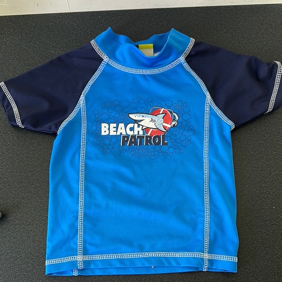Blue UV Protection Rashguard Swim Top - Picture 1 of 2